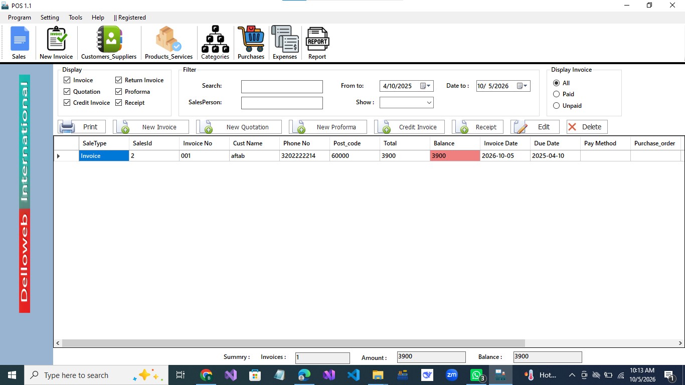 Point of Sale WinForms